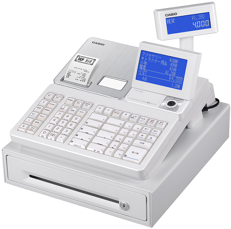 カシオレジスター　TE-2100　フル設定無料　長期使用可能　321677 Amazon | カシオ計算機 2シートフルフラッツトキーサーマルレジスター