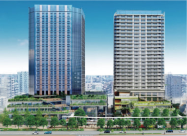 都営新宿線・船堀駅前／再開発で江戸川区役所・商業・住居の複合施設オープン
