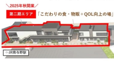 南与野駅西口／地域密着の商業施設「かやまち」第2期10月下旬以降7店舗オープン
