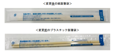 ローソン／はし袋をプラから紙に変更、68トンのプラ削減へ