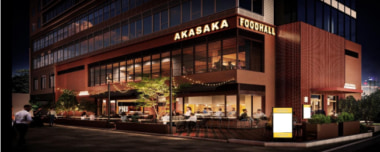 野村不動産/赤坂にフードホール「kaiwaii akasaka」10/29オープン