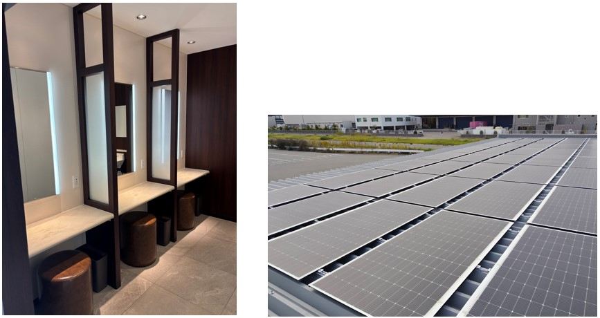 パウダールームを完備