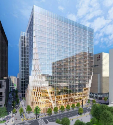 ローソンなど数社／福岡市中央区「天神ビジネスセンター1期・2期計画」来年8／1新設