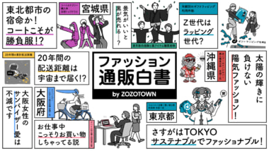 ZOZO／ゾゾタウン過去20年の購買データもとに「ファッション通販白書」を発表