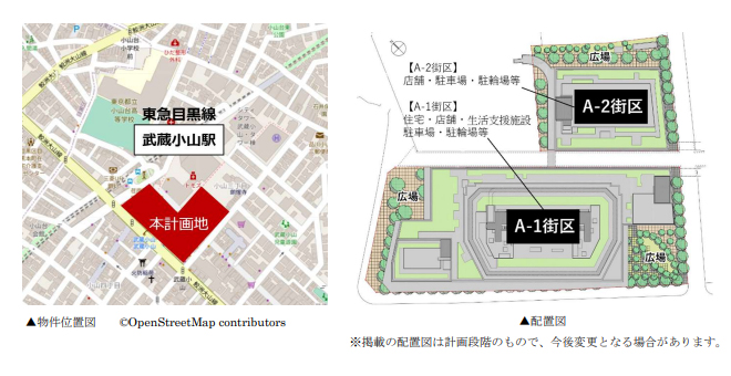 小山三丁目第1地区第一種市街地再開発事業