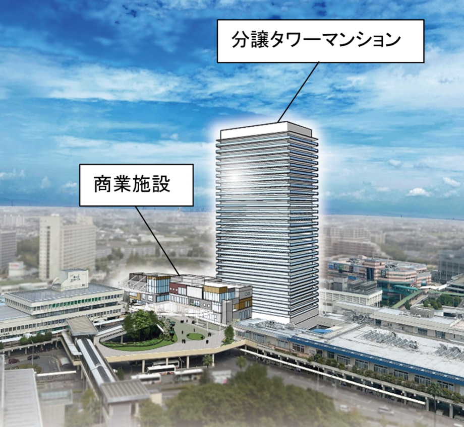 泉ケ丘駅前再開発計画 完成イメージ