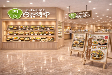 イオンイーハート／長岡駅ビルに「ごはんCafe四六時中」3／4リニューアルオープン