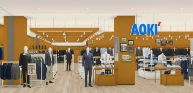 AOKI／京都市「洛北阪急スクエア店」4／11移転リニューアル、新フォーマット店